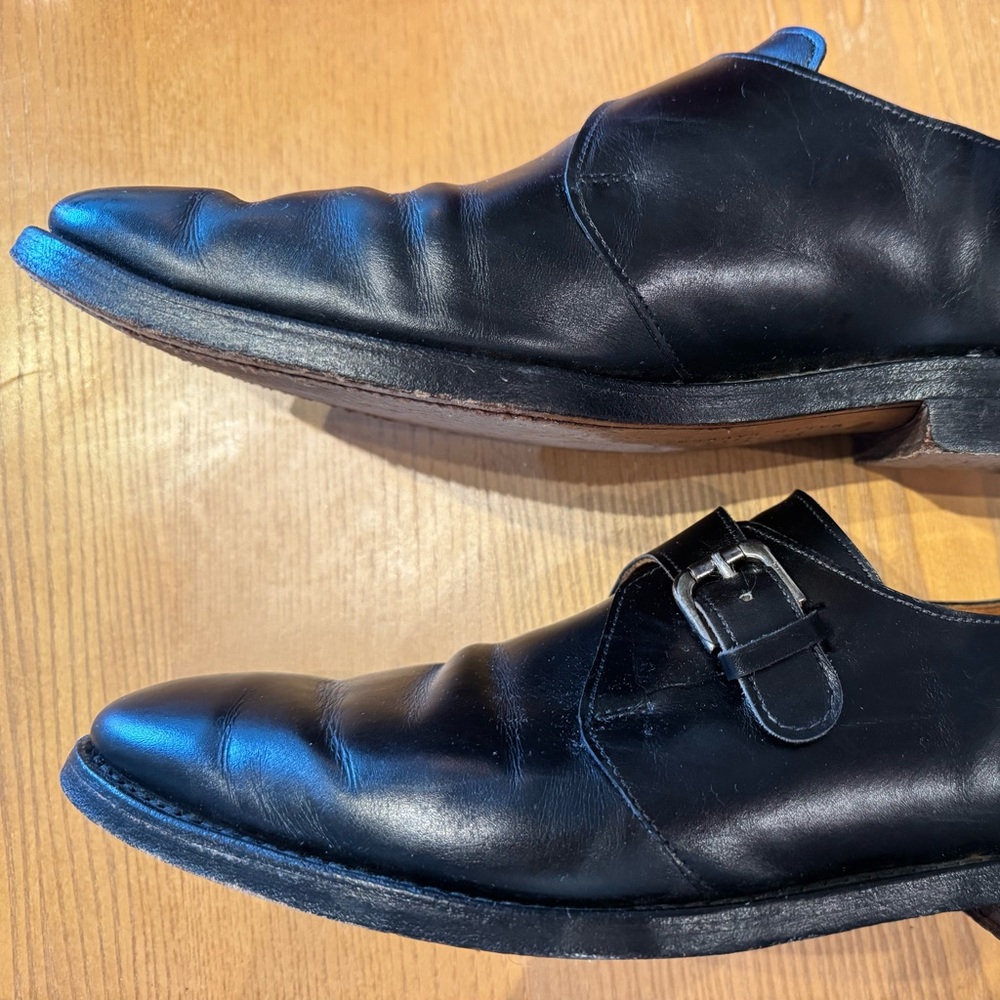 Polo Ralph Lauren Monk Strap Dress Shoes Men’s 12 Bench-made - Picture 4 of 8